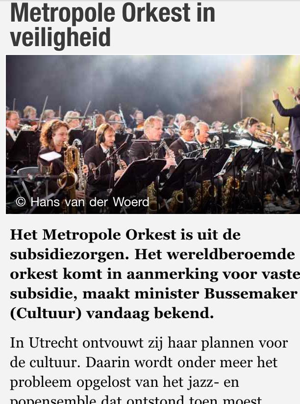 Fantastisch nieuws voor <a href="/MetropoleOrkest/">Metropole Orkest</a> !, gefeliciteerd! Nu ook voor <a href="/NPORadio6/">NPO Radio 6</a> graag. petitie24.nl/s288