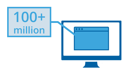 Bugüne kadar 100 milyonun üzerinde .COM alan adı kaydedilmiştir. #alanadı #domain #com #istatistik #internet