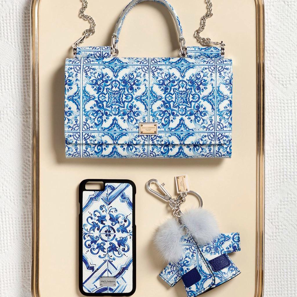 dolcegabbana's tweet photo. Blue sky and crystalline waters live on the Dolce&amp;Gabbana Pre-Fall 2015 majolica print. #DGMaiolica #dgwomen http://t.co/y6LLh3Op1S