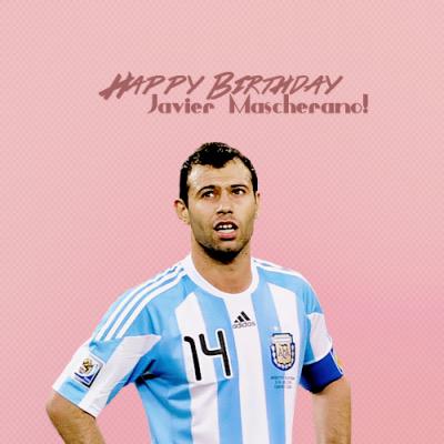 Happy birthday Javier mascherano   