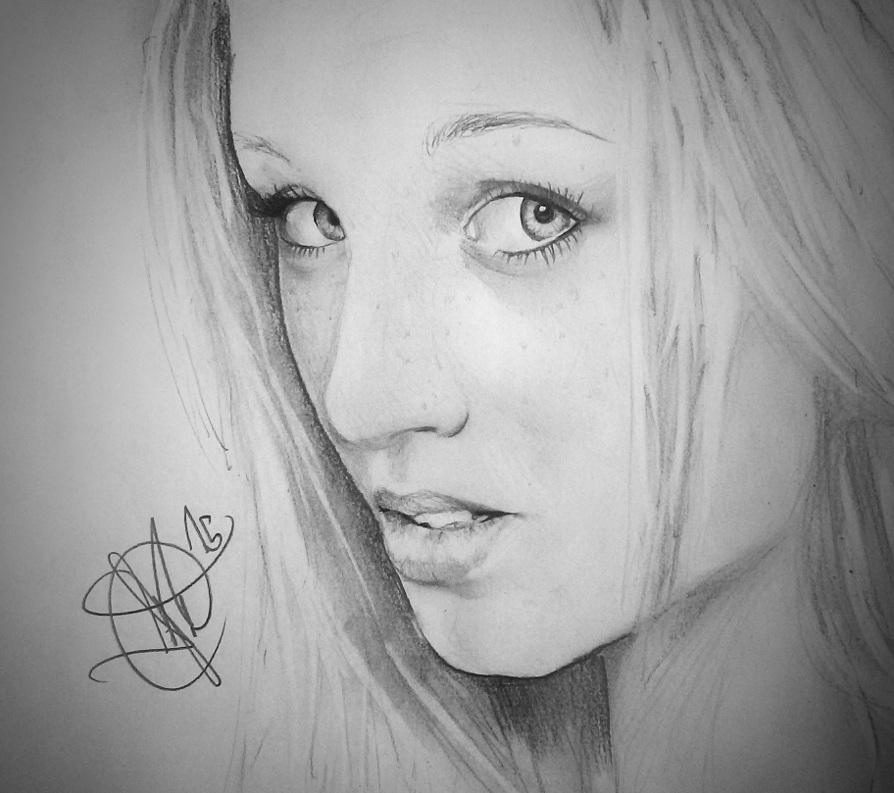 Azidoh's tweet photo. #art #draw #pencil #blonde #eyes #doodles http://t.co/GqpeevFwXp