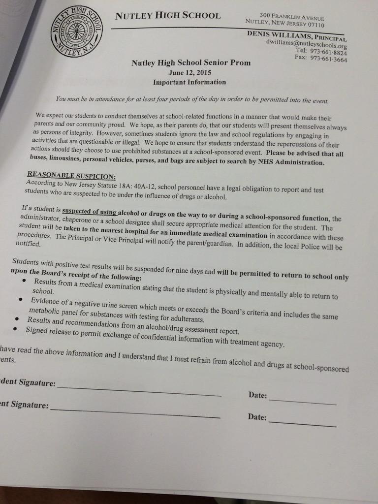 NutleyHS2015's tweet photo. REMEMBER TO PRINT OUT THIS FORM AND TICKETS WILL BE SOLD UNTIL JUNE 1st!!! http://t.co/NkO0JrLUFL