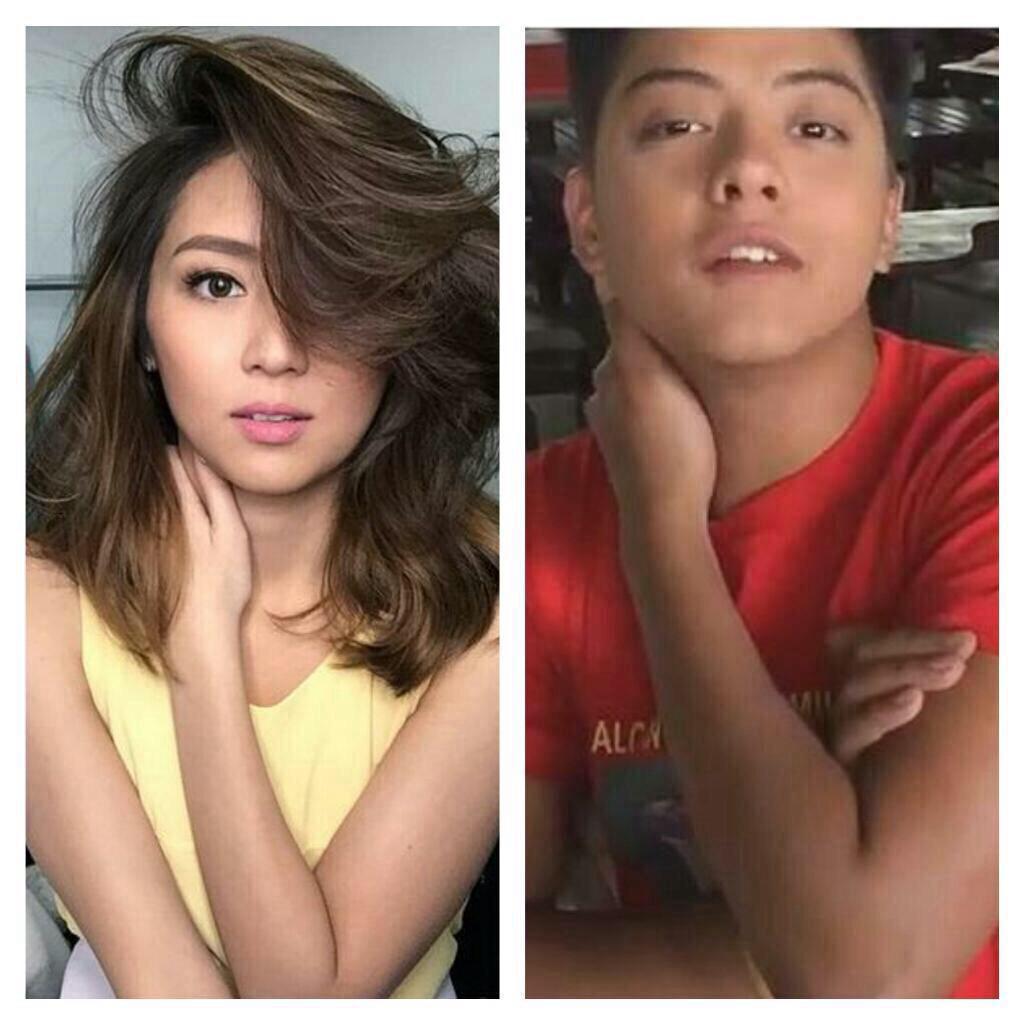 KNwonderlust's tweet image. He's trying to be same to Kath's pose 😂 joke lng ✌🏼️ #PSYAngPagsinta #AvonTeenQueen http://t.co/WH1pJaDsvK"