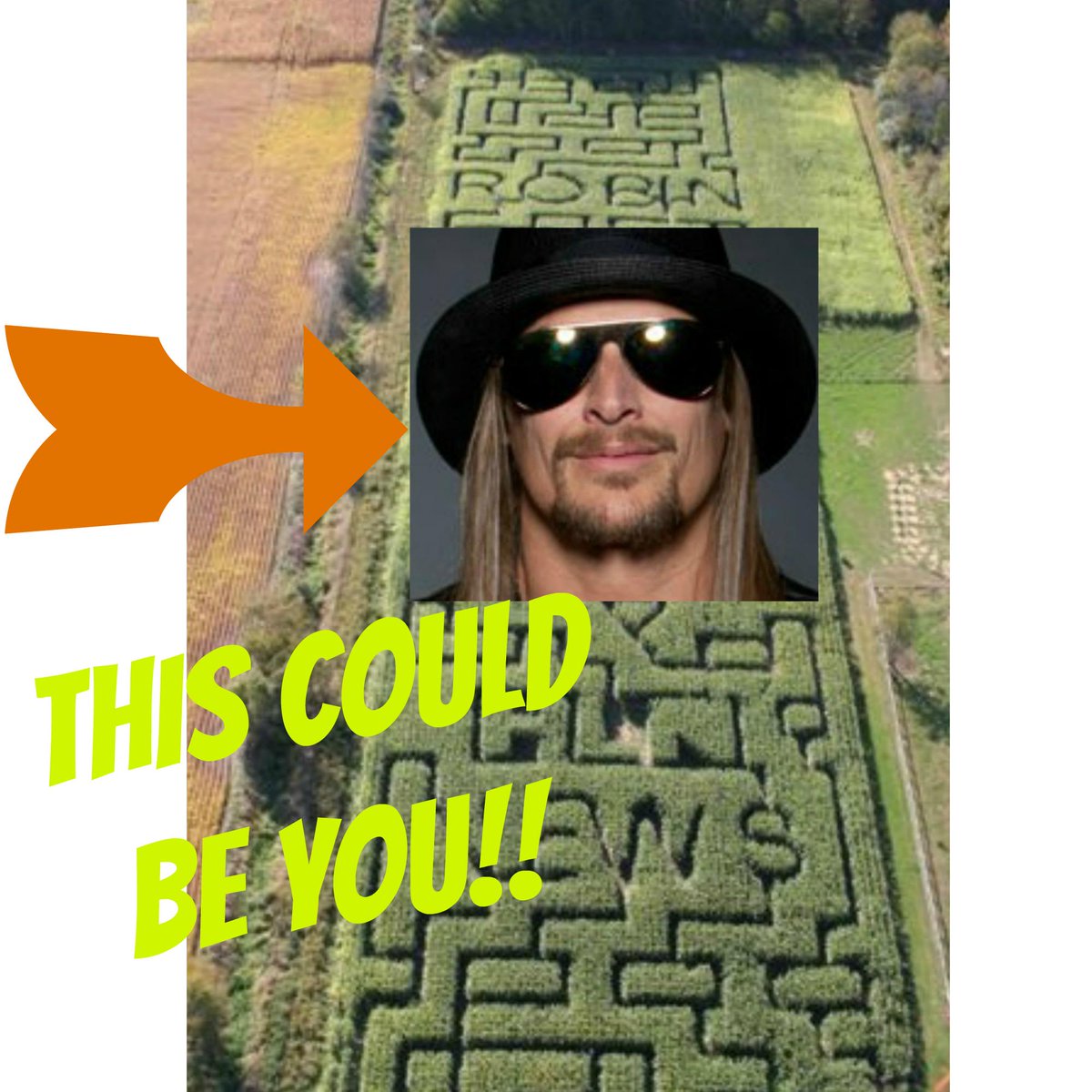 Gmapumpkinpatch's tweet image. Hey @KidRock this could be you. PLEASE be in our corn maze. #GrandmasPumpkinPatch #CornMaze