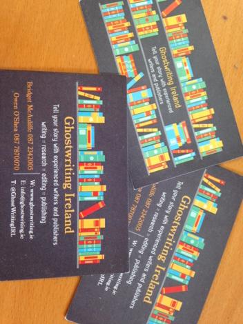 GhostWritingIRL's tweet image. Our new business cards have arrived here at @GhostWritingIRL for all your ghostwriting needs and enquiries