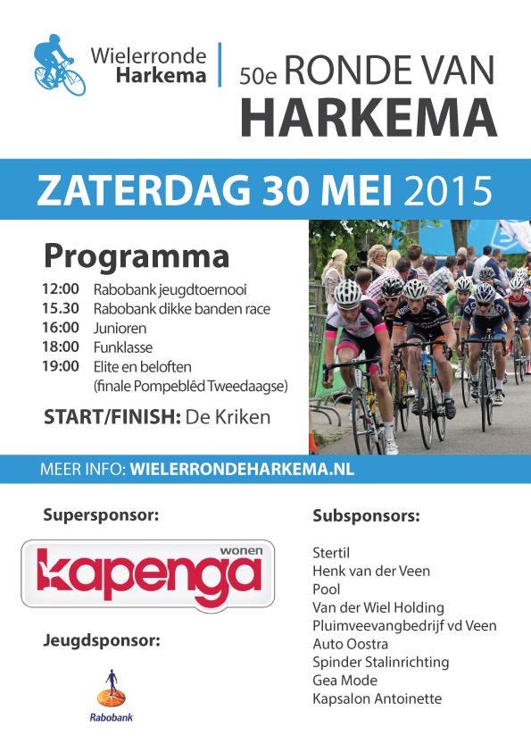 rondevanharkema's tweet photo. A.s. zaterdag de 50ste editie van de Ronde van Harkema! #koers #ditmagjenietmissen http://t.co/jjQrMoaGlQ