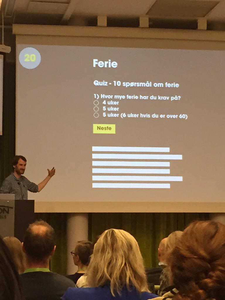 trinebeate71's tweet photo. Skap engasjement på intranettet med quiz #intralife2015 http://t.co/K68WbGci6R