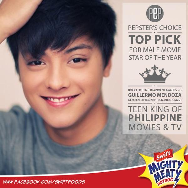 KathNielRevels's tweet photo. "@swiftfoodsph: Congratulations #MightyDaniel for being Top Pick for Male Movie Star & Teen King of Phil. Movies&TV. http://t.co/cDQrikygO0"
