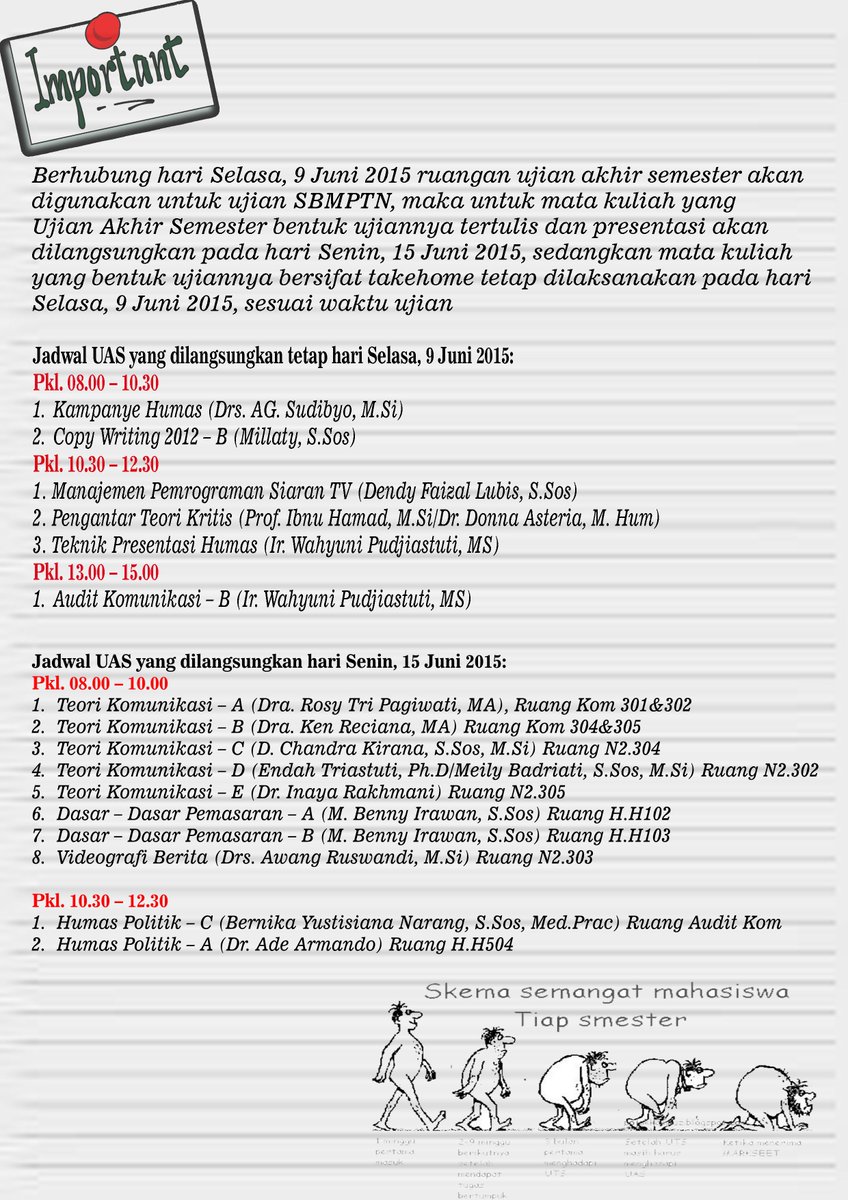 sarjana_komui's tweet image. UAS hr Selasa 9/6/15 @HMIKUI @KOMUI2014 @KOMUI2013 @KOMUI2012 @KOM_UI_2011 @parkomui @meily_badriati @DekTitut
