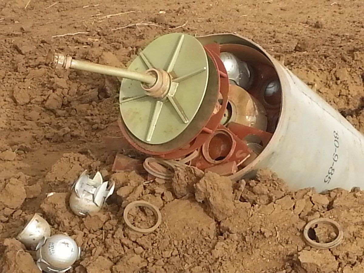 NubaReports's tweet image. Cluster bombs dropped around #Kauda, the capital of the Nuba Mountains, this morning. #Sudan #Africa #breaking
