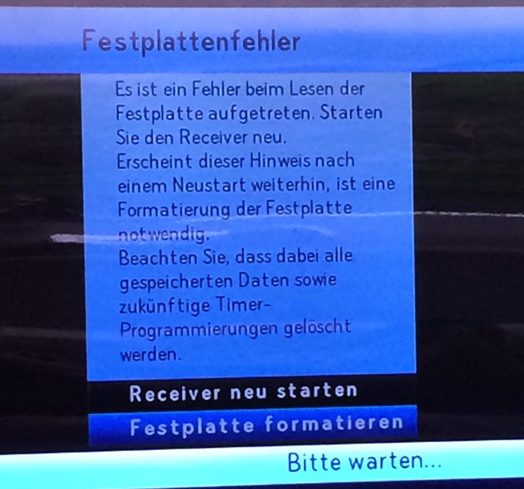 Sky Deutschland Auf Twitter Andreas Bvb Bitte Fuhre Noch Mal Die Option Festplatte Formatieren Durch Der Vorgang Dauert In Der Regel Bis Zu Zehn Minuten