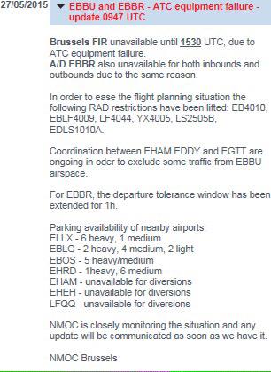 ivanconinx's tweet image. Update: Brussels FIR closure until 1530 UTC #brusselsairport #Belgocontrol #technicalfailure via @eurocontrol NOP