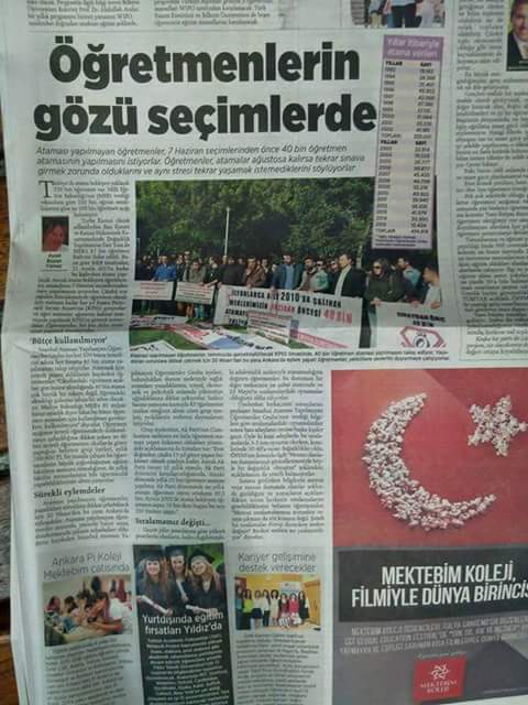 #OgretmeneDestekOlaniOgretmenlerUnutmayacak <a href="/milliyet/">milliyet.com.tr</a> sesimiz oldugunuz icin cok tesekkur ederiz☺☺