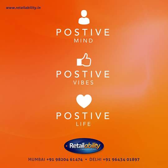 RetailabilityIn's tweet photo. If you are positive, positive things will happen :) #Retailability #quote #inspiration #motivation #midweek http://t.co/pnWgHx151L