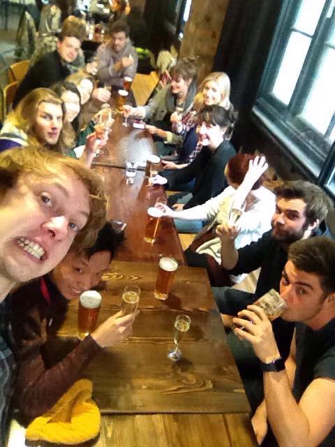 PDGSA15's tweet photo. Celebrations begin as we prepare for our degree show! #bachelors #productdesign #StayTuned http://t.co/G1HUpO9uUe
