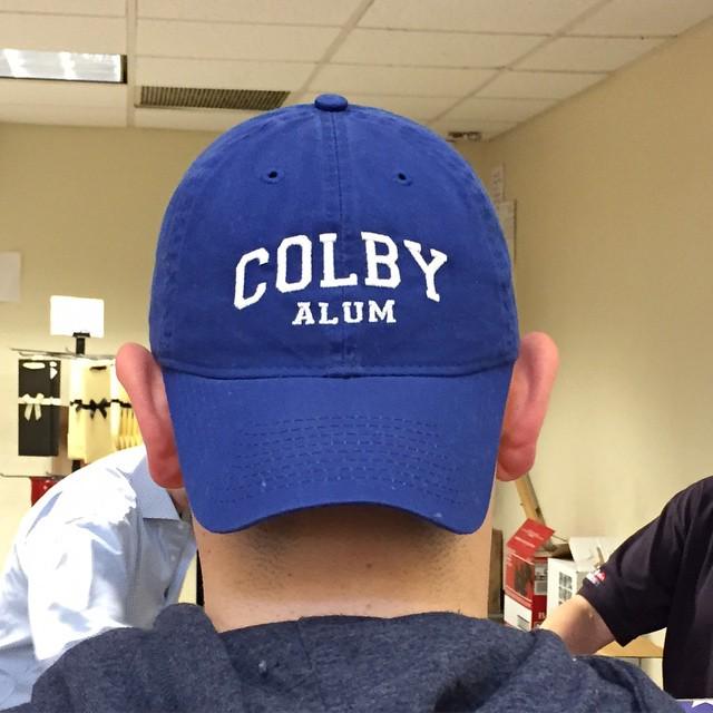 ColbyCollege's tweet photo. Via @larkspurandhawk: "So it happened. Congratulations @dustinsatloff #colby2015 #colbycollege #mules #larkspurandh… http://t.co/QyIJXkuZPC