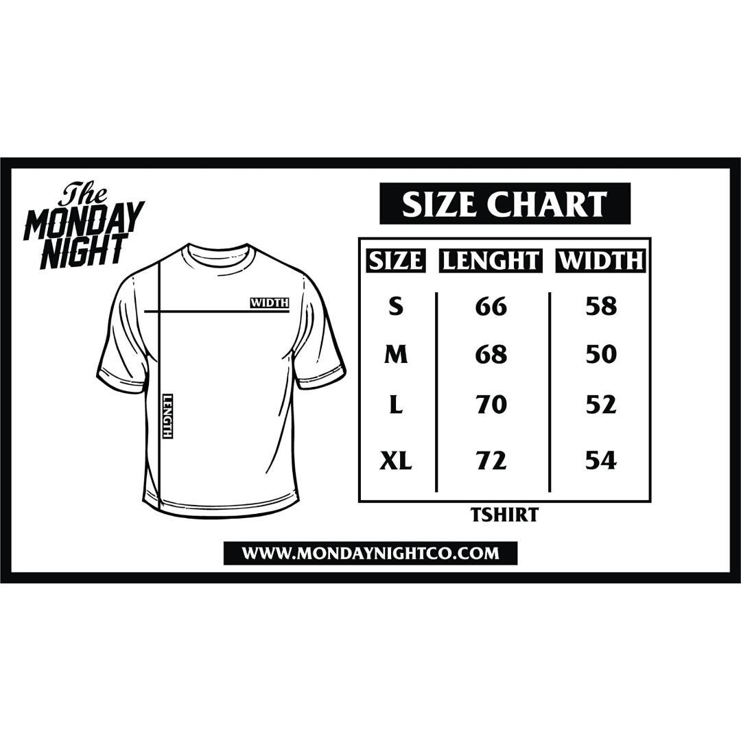 Nih ada Size chart untuk tshirt . .