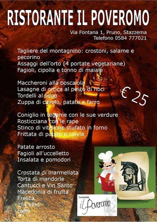 ComuneStazzema's tweet photo. I menu del minatore http://t.co/fRKK4j2HTN