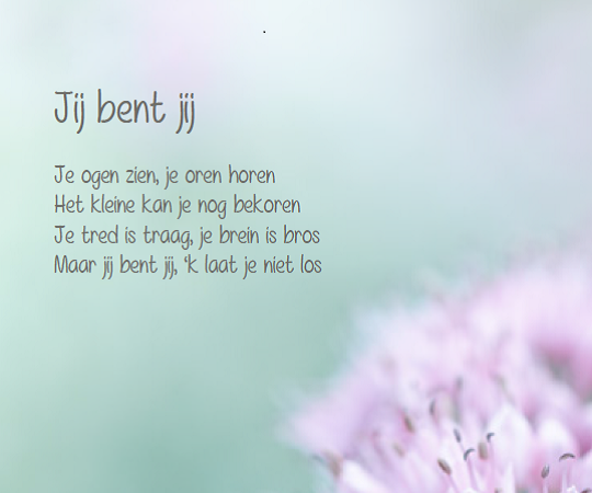 #dementie in een #gedicht uit onze gedichtenkalender. Met dank aan Lex Meuldijk