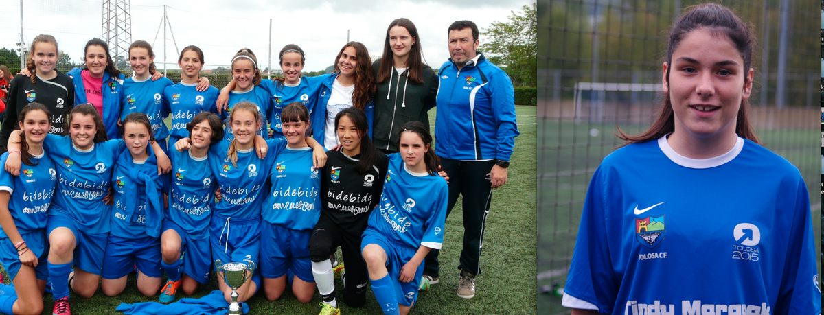 TolosaldeaKirol's tweet photo. Eider Calahorra Tolosa CF-en inguruan. Jubenilen kontaketa bikaina: http://t.co/FMx29Gdpqv @tolosakoneskak http://t.co/XsiIJR3pOb