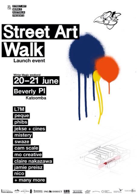 The official launch event of SAMA's Street Art Walk! Join us streetartmurals.com.au #streetart #sydney #graffiti