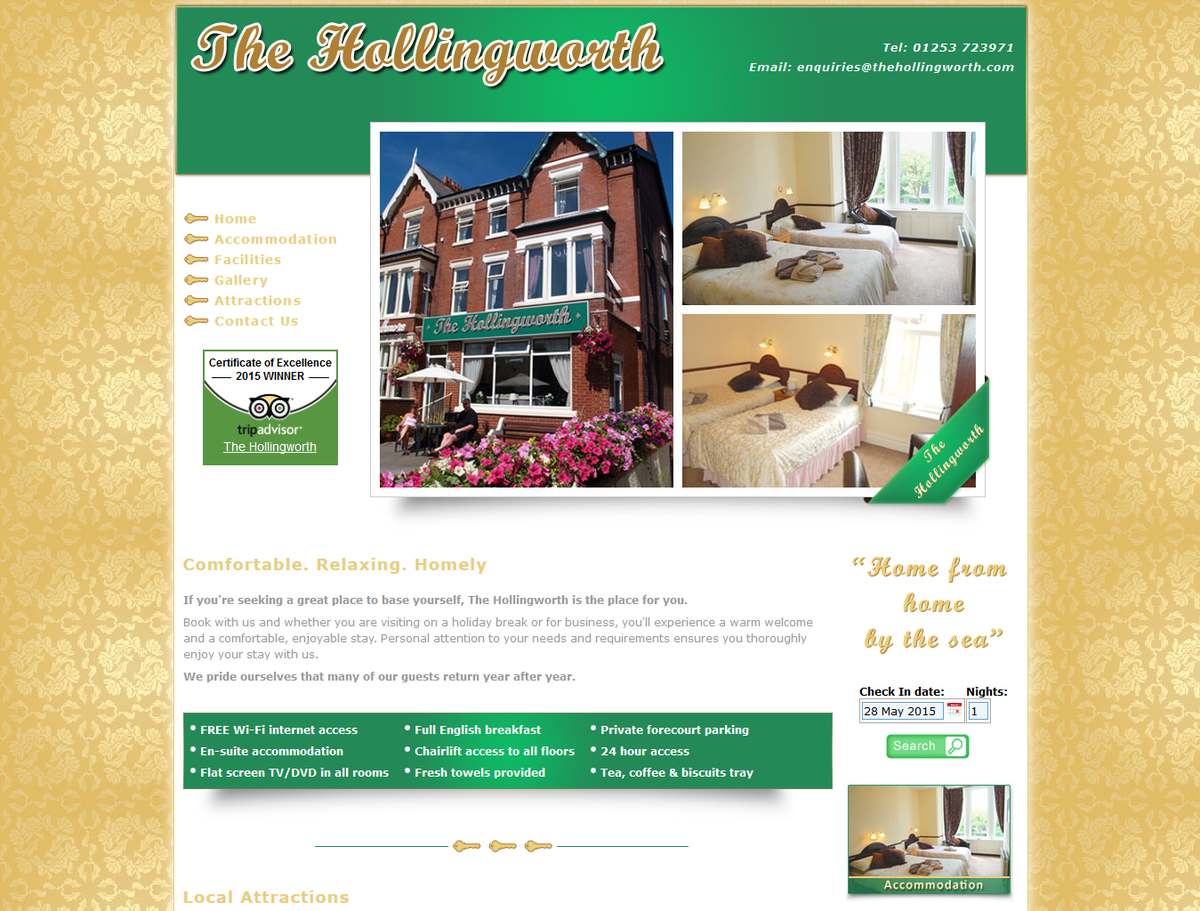 TheWebChick_UK's tweet image. Trip Advisor Cert of Excellence & online check-in/availability calendar added to a hotels website #WebDesignMadeEasy