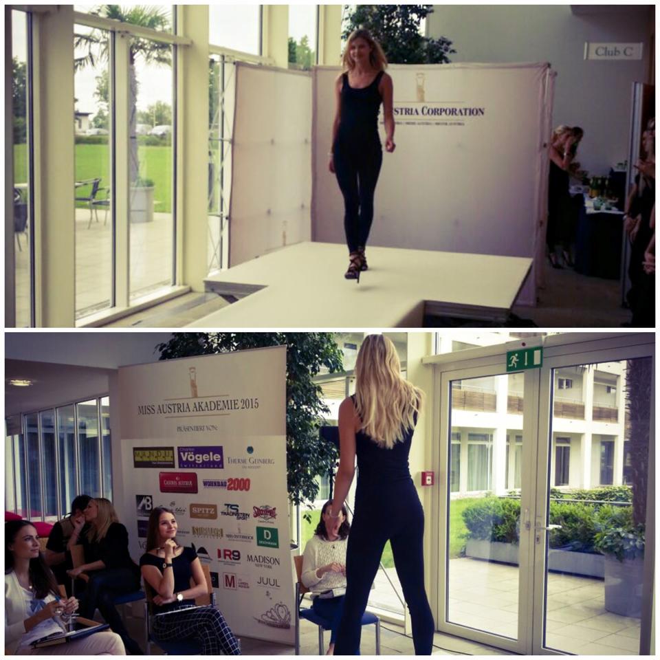 Catwalktraining für Missen bevors zum Shooting mit Manfred Baumann geht! #misseningeinberg #missaustriaakademie2015
