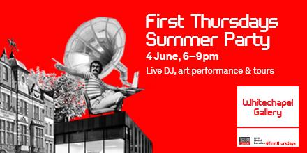 _TheWhitechapel's tweet photo. We're having a party! 4 June First Thursday: Music, art performance and tours @_TheWhitechapel http://t.co/oaSBO6zUFY http://t.co/J6UvBifUxq