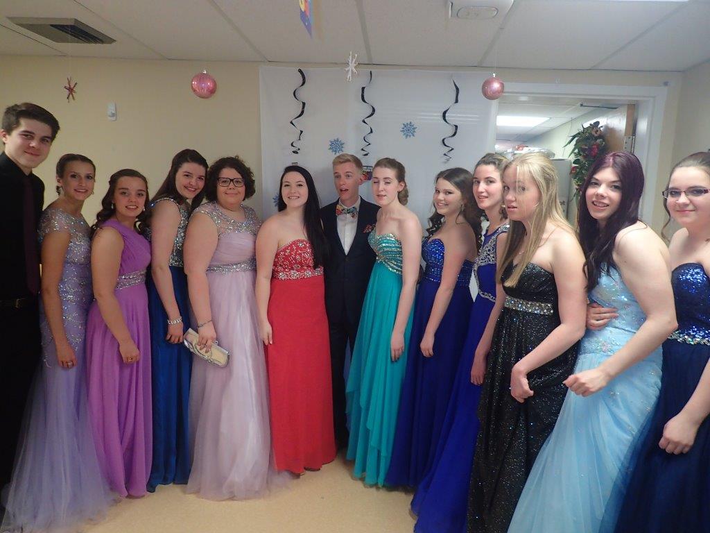 bishopsbarons's tweet photo. Students from Bishops &amp; Booth did a fashion show for seniors at the Agnes Pratt Nursing Home last evening @BMHSNews http://t.co/BGjajeMR3H