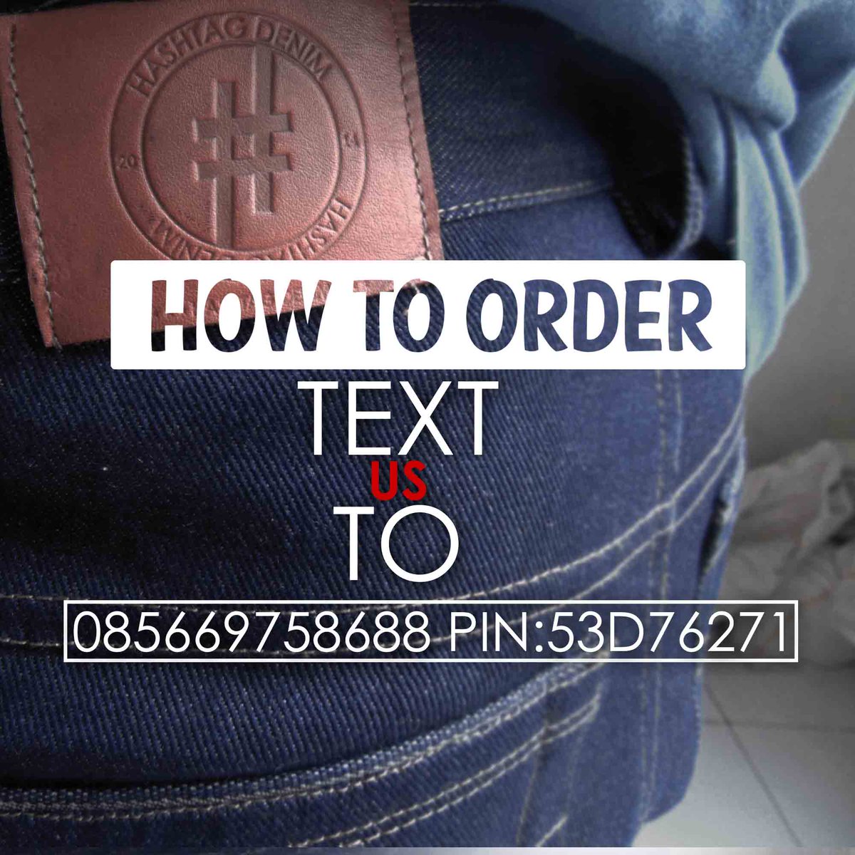 rizalmuk's tweet photo. Selamat malam. Nih cara order produk HASHTAG DENIM ternyata gampang banget ya :) #HashtagDenim http://t.co/fsmqbduptU