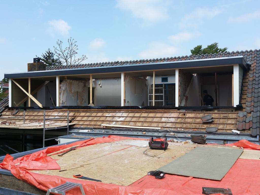 En aan de andere kant 11 meter!! Dat is een hoop ruimte in 1 dag!