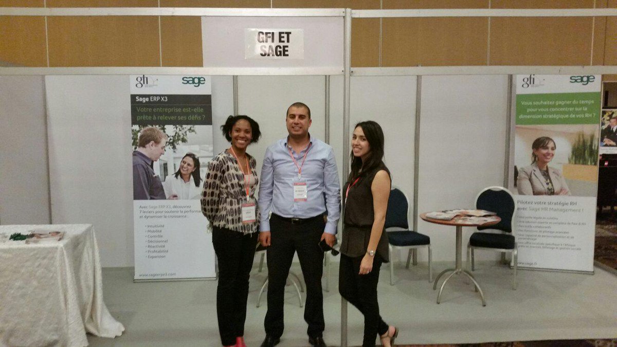 bsahmoune's tweet image. #SageHRMv7 la synergie @gfi_maroc &amp;amp; #SageExport en action au salon de #forumerp de #Marrakech