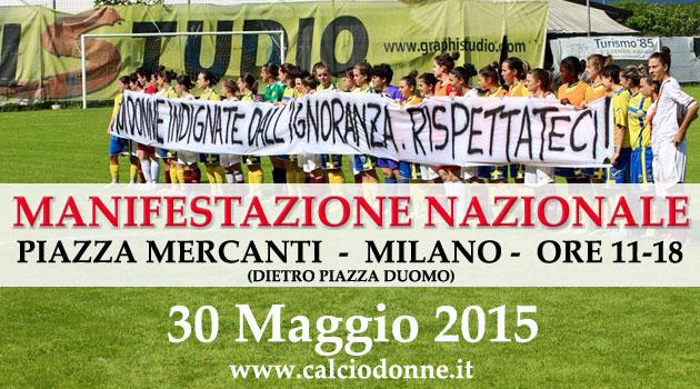 Tutti in piazza il 30 Maggio per dare dignità al calcio femminile. #IoStoConIlCalcioFemminile facebook.com/calciofemminil…