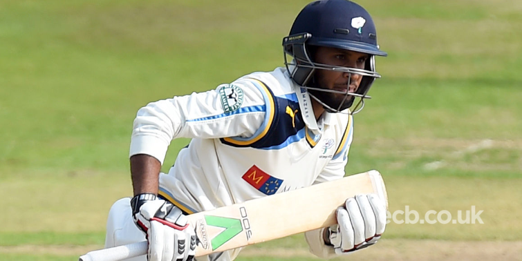 ECB_cricket's tweet photo. Adil Rashid makes 99 as @Yorkshireccc settle for draw against @SomersetCCC 

http://t.co/q5rG6SLJqf http://t.co/P4fJkxtYKZ