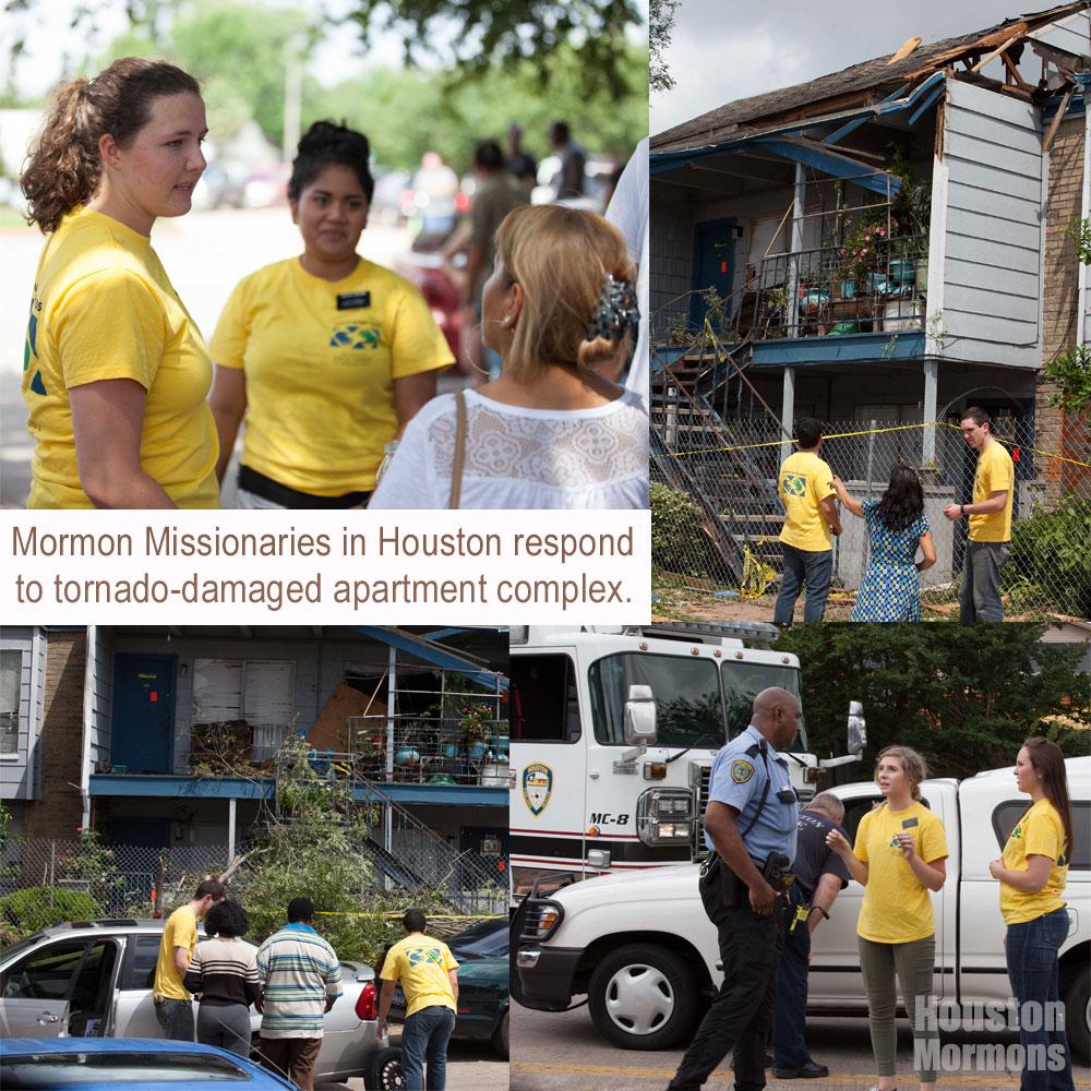 LDSofHouston's tweet image. #HoustonMormons help @HoustonRedCross &amp;amp; First Responders #RockportApartments #HoustonTornado #MormonHelpingHands
