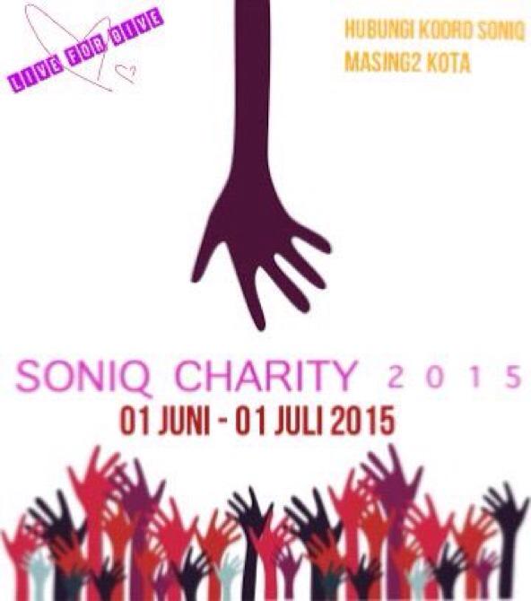 SoniQCentre's tweet photo. Charity ini akan dimulai dari tgl 1 juni mendatang hingga 1 juli 2015. Yuk SoniQ semua^^ http://t.co/n1wu0xRADF