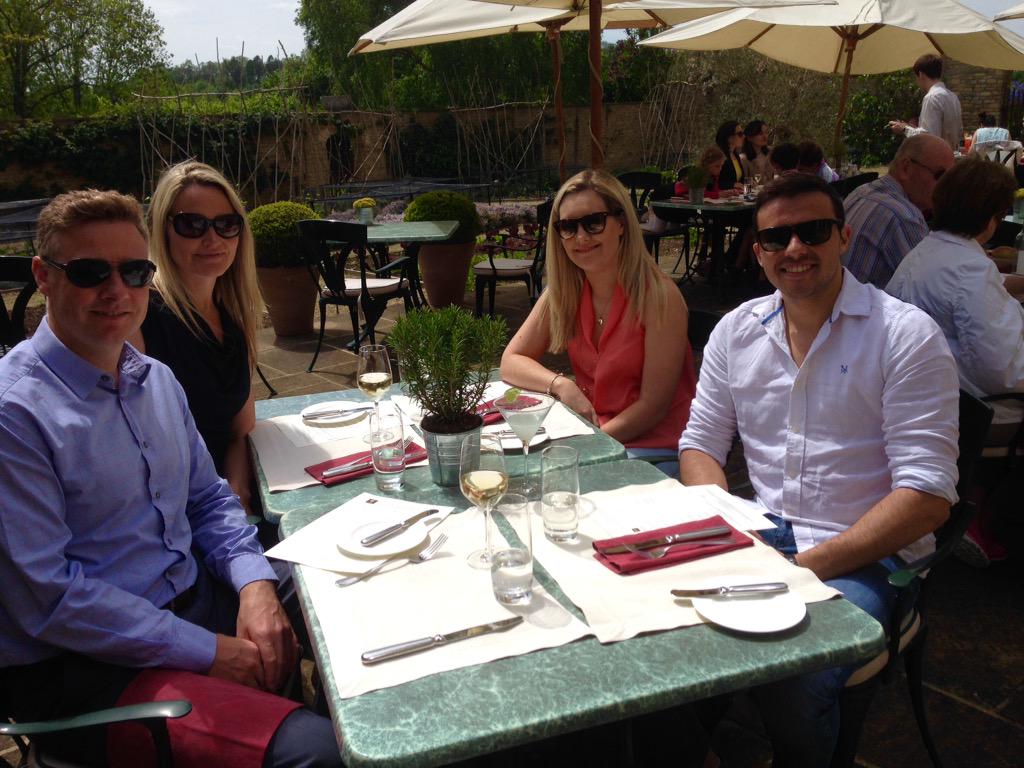 Whatley_Manor's tweet photo. @swimming_hippo Great to welcome you to @Whatley_Manor for lunch alfresco in the Kitchen Garden http://t.co/bPMYVBuyP9