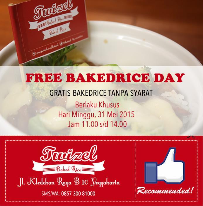 Makan cantik gratis di <a href="/thetwizel/">The Twizel</a> tanpa syarat.Caranya retweet &amp; tunjukin tweet ini pas dateng ya