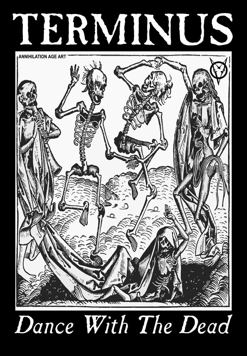 AnnihilationAge's tweet image. New Terminus Shirt available, main design taken from an old woodcut, buy from: annihilationageart.co.uk/aaa-stuff-for-…