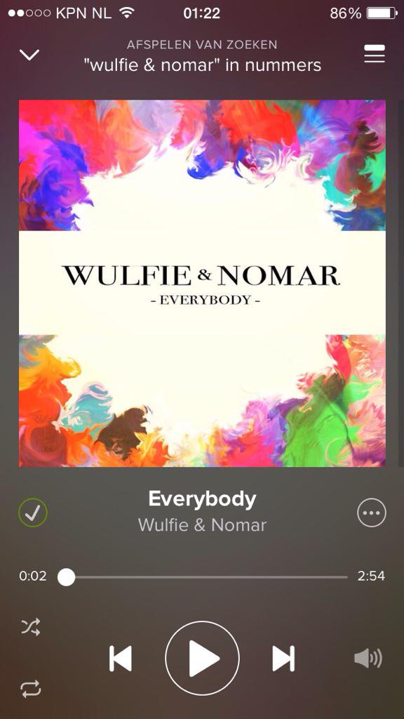 Ramon de Wilde (@ramondewilde) on Twitter photo Hey all, check it out <a href="/Wulfie_Nomar/">Wulfie Nomar</a> just dropped a new single. Look for it on spotify :-) #everybody #single #3FM Hey all, check it out <a href="/Wulfie_Nomar/">Wulfie Nomar</a> just dropped a new single. Look for it on spotify :-) #everybody #single #3FM
