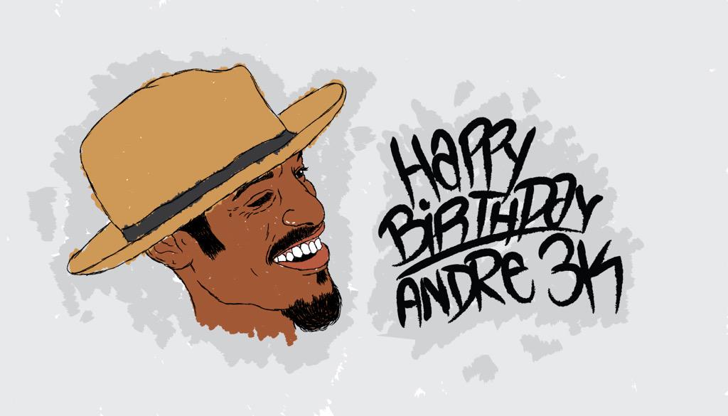 A big HAPPY BIRTHDAY to the cool cat André 3000!      