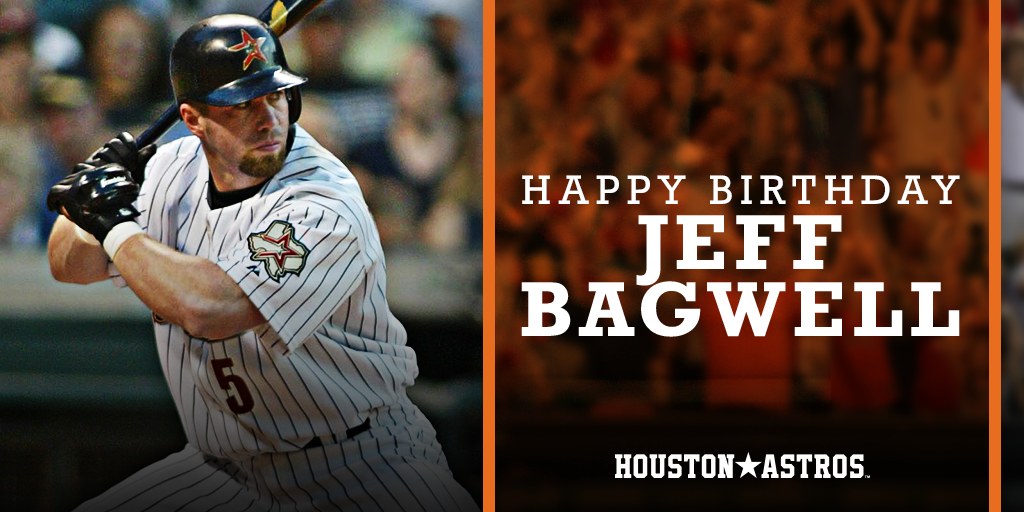 Happy birthday, Jeff Bagwell! to wish our Legend a very happy 47th birthday. 