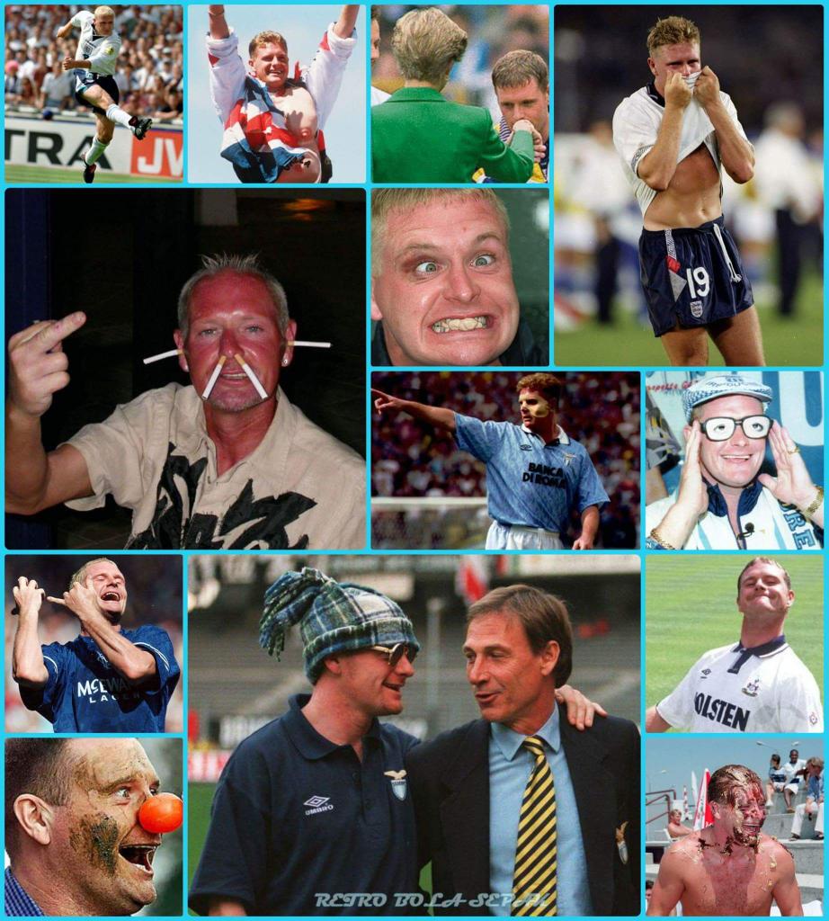 Paul Gascoigne. Alcohol merosak kan karier beliau. But he is a very talented football player. Happy Birthday Gazza 
