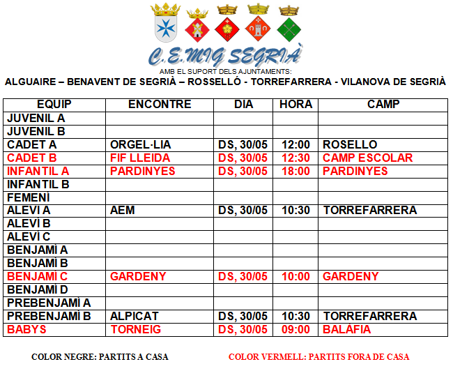 Mig Segrià C.E. tweet media