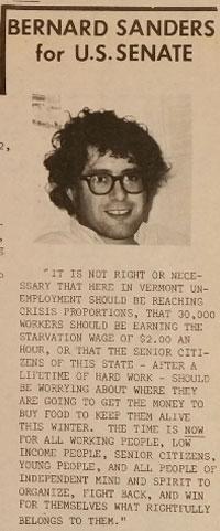 Image result for YOUNG RADICAL BERNIE SANDERS