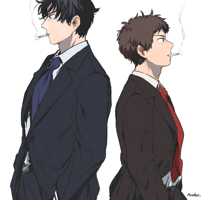 背中合わせのtwitterイラスト検索結果 古い順