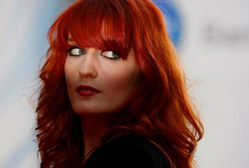 Independent_ie's tweet photo. Florence Welch interview by @RealBarryEgan - talking men, music, and that supposed breakdown - http://t.co/fpbArYpyKK http://t.co/ePTzGC54L8