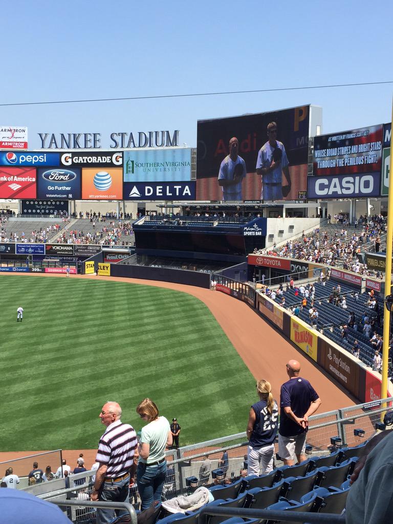 WDessert's tweet image. Getting ready for the game Yankees VS. Kansas City