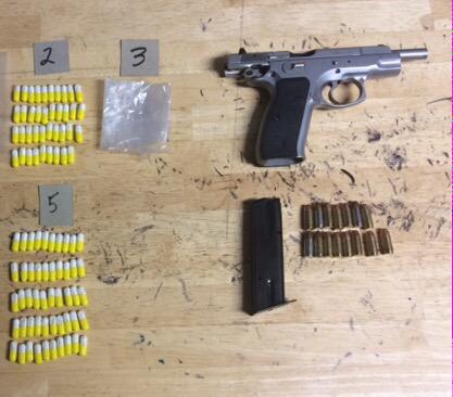 BaltimorePolice's tweet photo. Det's of #BPDNED executed a search warrant, made an arrest, and were able to get a gun and drugs off of our streets http://t.co/hVV36fmXHa