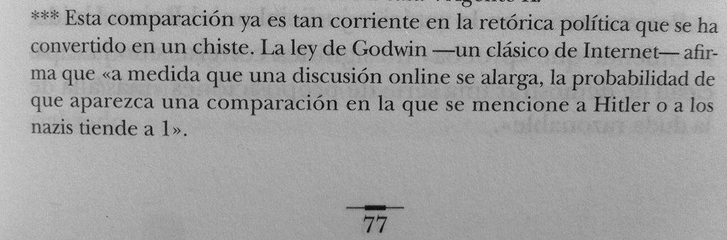 CarlotaVigo's tweet photo. @Jawisis @norlisss confirmáis la ley de Godwin http://t.co/b33O2cZrHG